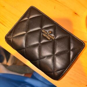 Kate Spade Black Quilted Clutch